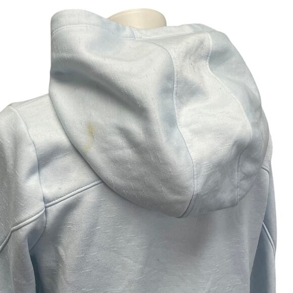 Under Armour Womens Small Light Blue Polyester Long Sleeve Hooded Sweatshirt - Picture 4 of 5